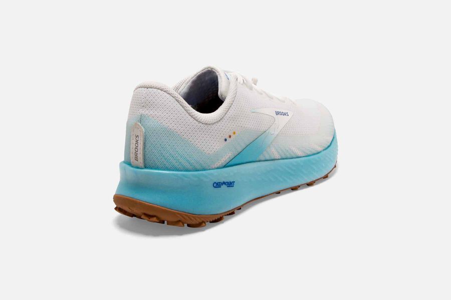 Brooks Catamount Trail Loopschoenen Heren - Wit/Blauw - 062183IPQ